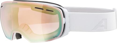 Alpina Granby Rahmenlose Skibrille (715 white gloss, Scheibe: QUATTRO-VARIOFLEX gold) von ALPINA