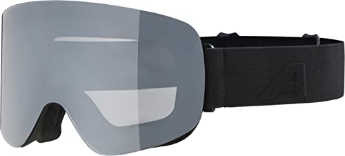 Alpina PENKEN - Verspiegelte, Kontrastverstärkende & Polarisierte OTG Skibrille Mit 100% UV-Schutz Für Erwachsene, black matt, One Size von ALPINA