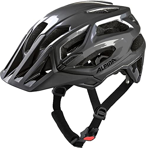 Alpina Sports Unisex – Erwachsene GARBANZO Helm, Dark-Silver Gloss, 52-57 von ALPINA