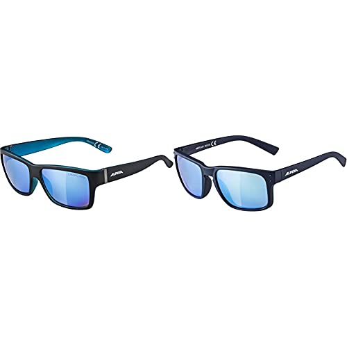 Alpina Unisex - Erwachsene, KACEY Sonnenbrille, black matt-blue, One size & Unisex - Erwachsene, KOSMIC Sonnenbrille, nightblue matt, One size von ALPINA