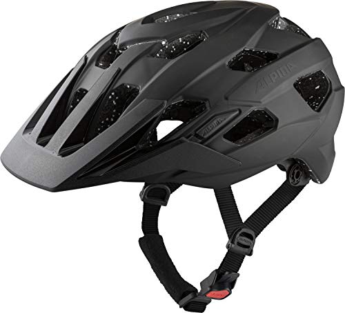 Alpina ANZANA TOCSEN - Smarter, Komfortabler & Sicherer Enduro Fahrradhelm Mit Integriertem Sturzsensor & Notrufsystem Für Erwachsene, Black matt, 57-61 cm von ALPINA