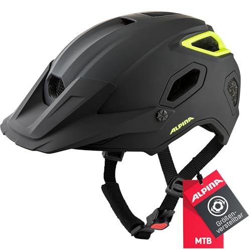 ALPINA COMOX - Widerstandsfähiger, Stoßabsorbierender & Anpassbarer Enduro Fahrradhelm Mit kurzem Schild Für Erwachsene, black-neon matt, 57-62 cm ALPINA COMOX - Widerstandsfähiger, Stoßabsorbierender & Anpassbarer Enduro Fahrradhelm Mit kurzem Schild Für Erwachsene, black-neon matt, 57-62 cm von ALPINA