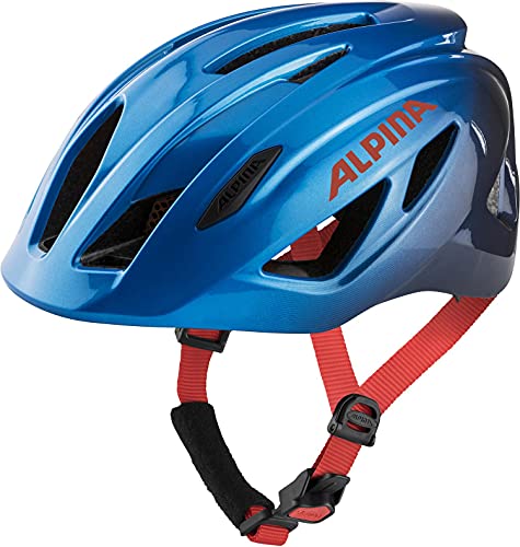 ALPINA PICO - Leichter, Optimal Klimatisierter & Bruchfester Fahrradhelm Mit Fliegennetz Für Kinder, true blue gloss, 50-55 cm von ALPINA