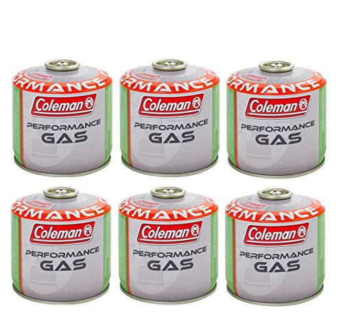 ALTIGASI 6 Stück – Kartusche Gas Coleman C300 Performance A Gewinde mit 240 g Gas (Mix BUTANO/PROPANO) für alle Produkte Coleman mit Schraubverbindung von ALTIGASI