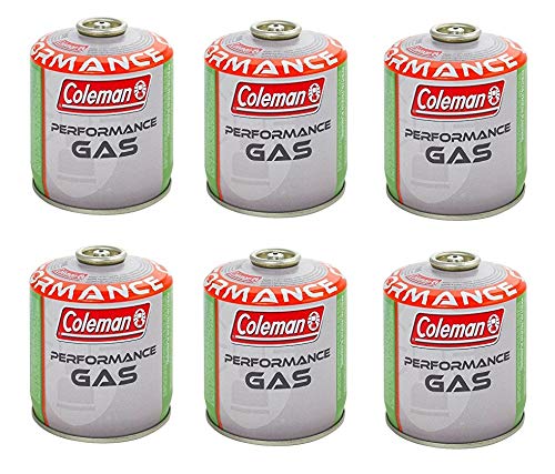Prime 6 Stück - Gaskartusche Coleman C300 Performance mit Gewinde mit 240 g Gas (Mix Butan/Propan) für alle Coleman Produkte mit Schraubverbindung von ALTIGASI
