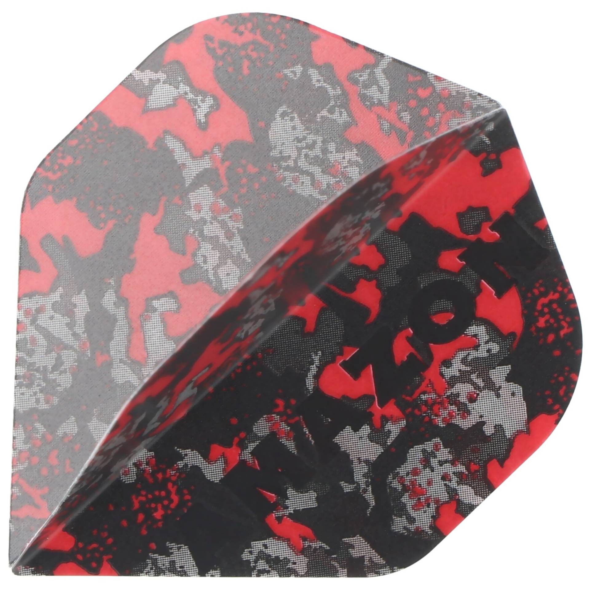 Dart Flights Camouflage rot grau Standard No.2, 44x36mm von AMAZON