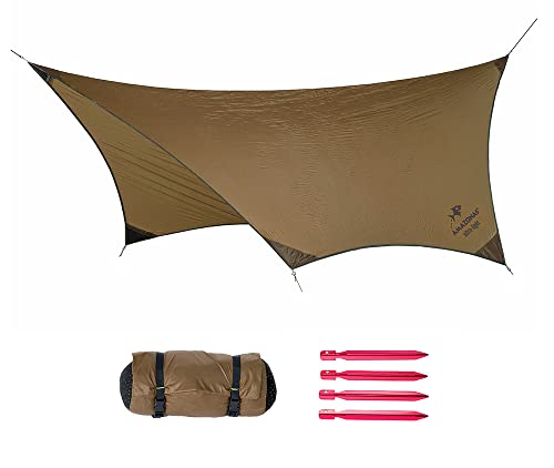 AMAZONAS Ultra-Light Adventure Tarp 340 x 280 cm Eigengewicht 380 Gramm von AMAZONAS