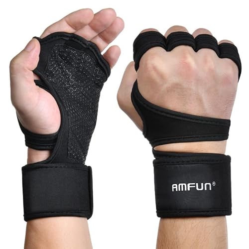 AMFUN Fitness Handschuhe, Trainingshandschuhe mit handgelenkbandage, Gym Handschuhe, Sporthandschuhe, Gym Handschuhe von AMFUN