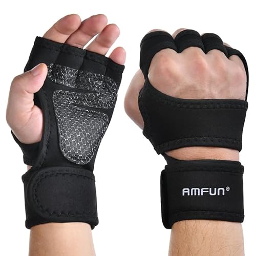 AMFUN Fitness Handschuhe, Trainingshandschuhe mit handgelenkbandage, Gym Handschuhe, Sporthandschuhe, Gym Handschuhe von AMFUN