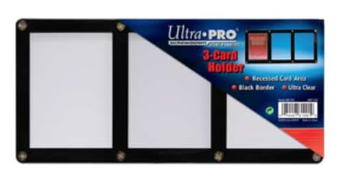 Ultra Pro 3 Card Holder - Schraubhüllen Screwdown Black Schwarz Ultra Clear von AMIGO