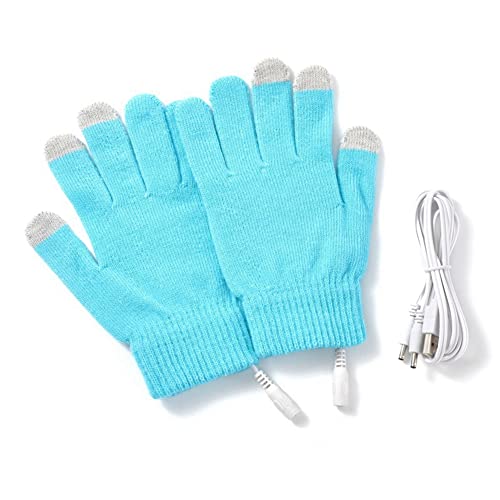 AMIUHOUN 1 Paar Beheizte Reithandschuhe USB Aufladen Warme Handhandschuhe für Winter Outdoor Praktisch Blau von AMIUHOUN