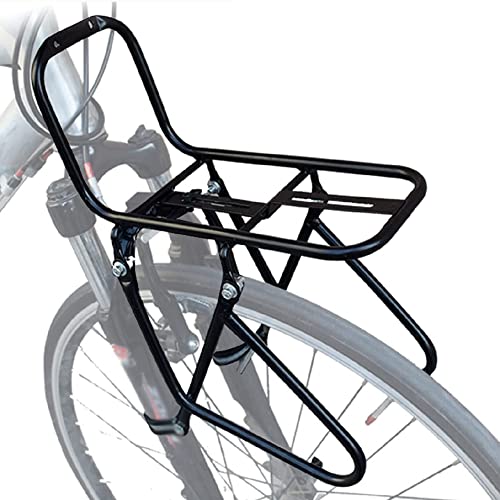 AMIUHOUN Fahrrad-Front, Gepäckträger aus Aluminiumlegierung, 15 kg Kapazität, Mountainbike, Rennrad von AMIUHOUN