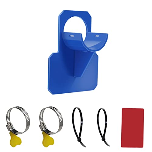 AMIUHOUN Schwimmbad-Rohrhalter, Halterung unterstützt Rohre 30–38 mm, für Bodenschlauchauslass mit Kabelbinder, Erwachsene, Blau von AMIUHOUN