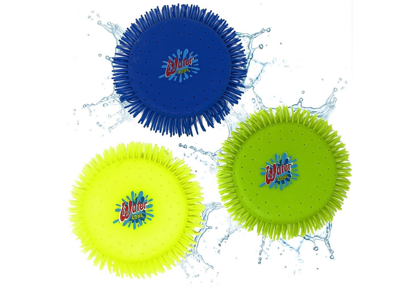 AMLI Lernspielzeug Wasserfrisbee 2er Set D16cm Wasser Frisbee bunt, Wasser Frisbee Kinder Pool Sommer 16 cm von AMLI