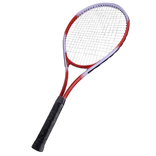 AMONIDA 27-Zoll-Tennisschläger, Leichter, Rutschfester Wettkampf-Trainings-Einzel-Tennisschläger, Komfortabler Griff, Exquisite Verarbeitung für den Spielplatz (Rot) von AMONIDA