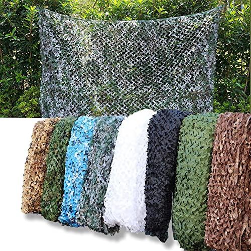 AMXFS 2023 verdickt Camouflage Net Tarnnetz Sonnensegel 1x3m - WaldTarnung Sonnenschutznetze Partydekoration Tarnung Sonnenschutz Net Sichtschutz Autoplanen Woodland Armee von AMXFS