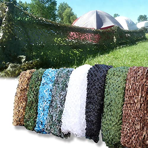 AMXFS 2023 verdickt Tarnnetz Sonnensegel Camouflage Net 3x6m - Grüne Tarnung Sonnenschutznetze Partydekoration Tarnung Sonnenschutz Net Sichtschutz Autoplanen Woodland Armee von AMXFS