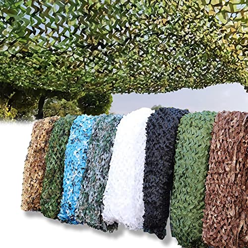 AMXFS Tarnnetz Camouflage Net Sonnensegel 1x10m - DschungelTarnung Sonnenschutznetze Partydekoration Tarnung Sonnenschutz Net Sichtschutz Autoplanen Woodland Armee von AMXFS