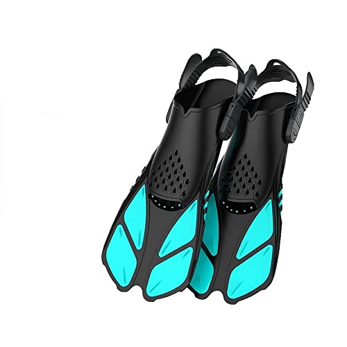 Einstellbare Schwimmflossen, Flossen Schnorchelflossen Schnorcheln Tauchen Professionelle Tauchflossen for Erwachsene Pool Geschenk Trainingsflossen(Green,S M) von AMZBNEIDI