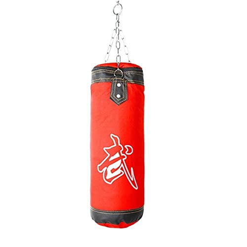 Boxsack Dreischichtiger Boxsack Hängendes Zubehör Roter hängender hohler Sandsack Taekwondo Tumbler Boxsäcke von AMZHEZIYI