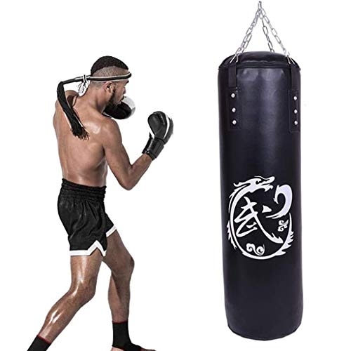 Hohler Boxsack für das Boxtraining – Größe 1,5 m/1,8 m, Robustes und hängendes Design für Karate, Taekwondo, MMA – für den Einsatz im Innen- oder Gartenbereich geeignet – Speed Bags erhältlich von AMZHEZIYI