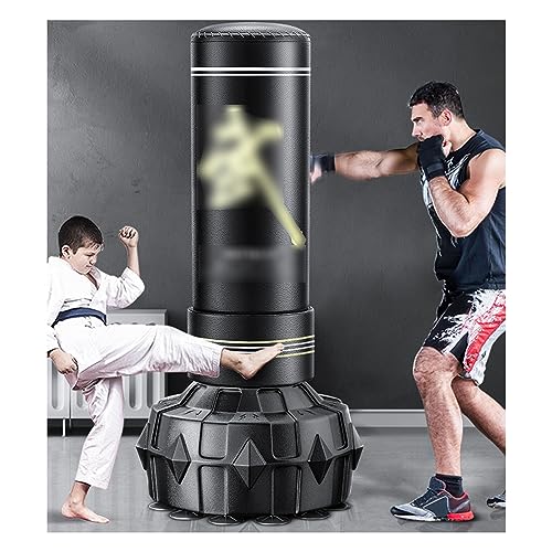 Thaibox-Fitness-Taekwondo-Tasche, Boxsack für Erwachsene, freistehender Schwerer Boxsack mit Saugnapfbasis, geeignet für Zuhause, Büro, Fitnessstudios von AMZHEZIYI