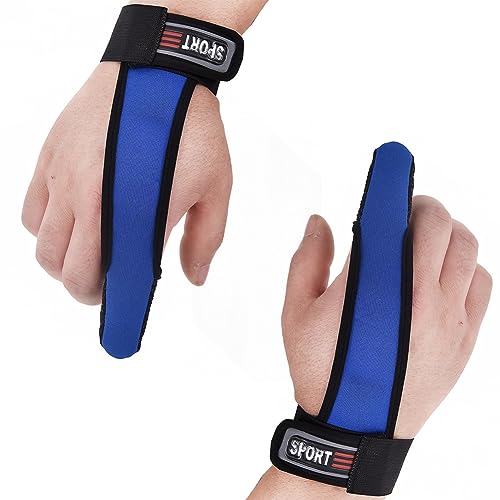 AMZLORD 4 Stück EIN Finger Handschuhe Angelfingerhandschuh Atmungsaktive Fingerschutz zum Angeln Index-Fingerschutz Handschuh für das Angeln im Freien (Blau) von AMZLORD