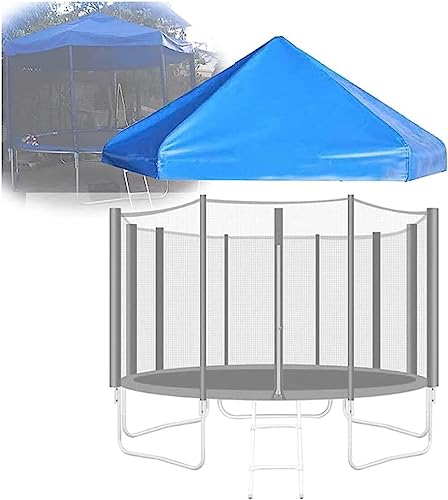 AMeLL Trampolin-Überdachung mit Rahmen, Baldachin für Sonne und Regen und Schnee, Sonnenschutz für Hinterhof-Outdoor-Trampolinzelt (Farbe: Blau, Größe: 3 m) von AMeLL