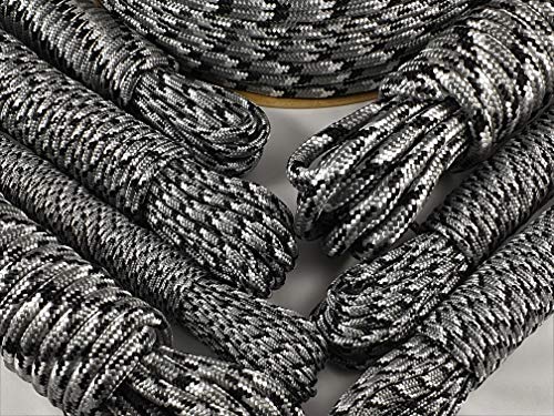 ANBP Moro Camouflage Seil Winter/Grau Polypropylenseil 10mm / 10m (0,99€/m) von ANBP