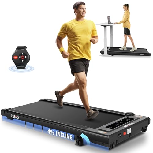 Laufband mit Steigung 2,5 PS Walking Pad, Laufband für Zuhause Büro mit LED-Touchscreen | Fernbedienung | Maximalgewicht 130 kg | Installationsfrei von ANCHEER