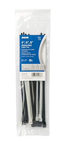 ANCOR Other Cable Ties, Assorted 25PCS DAN-1229, Multicolor, One Size von ANCOR