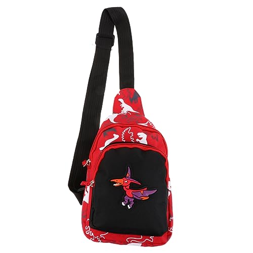 ANDRESLAD 1 Stück Kinder Dinosaurier Gürteltasche Kindertasche Cartoon Kindertasche Umhängetasche Schöne Hüfttasche Brusttasche von ANDRESLAD