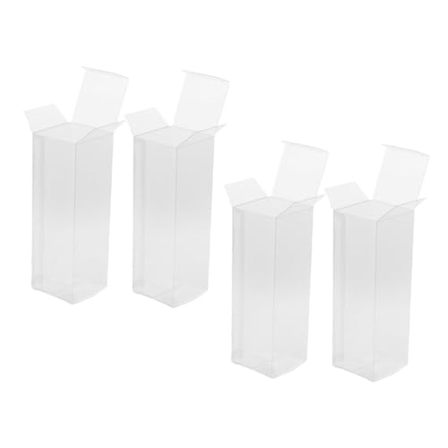 ANDRESLAD 4 Stück Klare Faltbare Kunststoff displaybox für Golfbälle Pet Transparente Organizer aufbewahrung Stabiles Design zum Schutz und Präsentieren von Sammlerstücken zu Hause Büro von ANDRESLAD