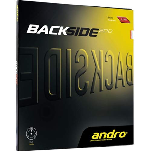 ANDRO Belag Backside 2,0 D Größe 1,3 mm, schwarz von ANDRO