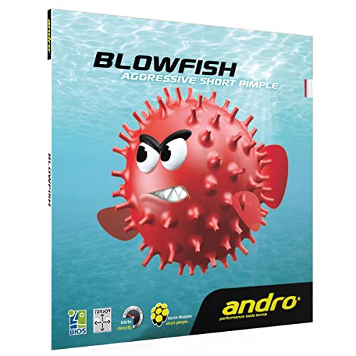 ANDRO Belag Blowfish, rot, 1,8 mm von ANDRO