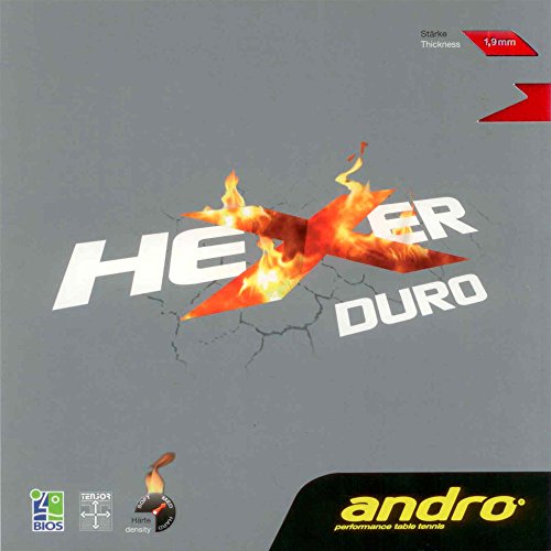ANDRO Belag Hexer Duro, rot, 1,7 mm von ANDRO