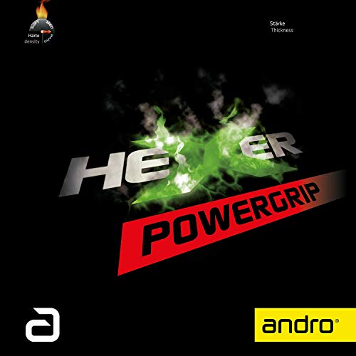 ANDRO Belag Hexer Powergrip, schwarz, 1,7 mm von ANDRO