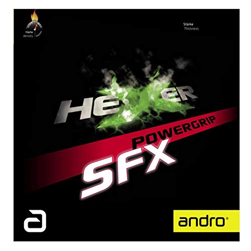 ANDRO Belag Hexer Powergrip SFX, rot, 1,7 mm von ANDRO