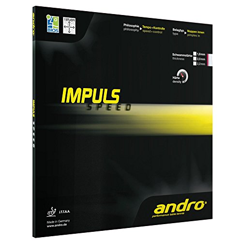 ANDRO Belag Impuls Speed, schwarz, 1,8 mm von ANDRO