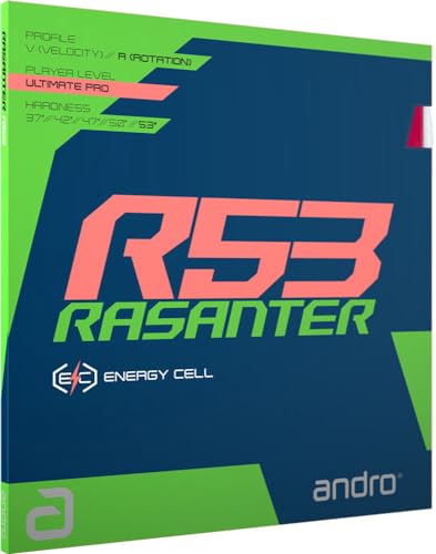 ANDRO Belag Rasanter R 53, rot, 2,3 mm von ANDRO