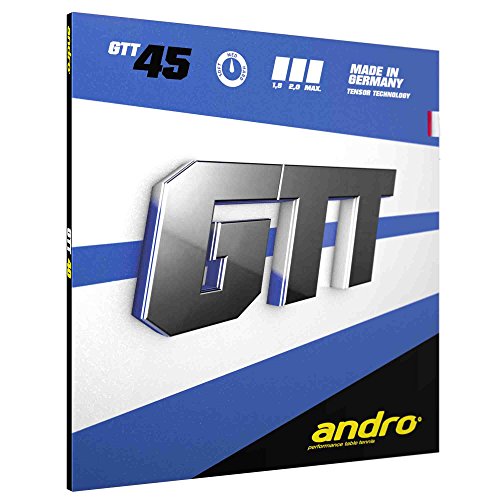 ANDRO Belag GTT 45 Farbe 2,0 mm, schwarz, Größe 2,0 mm, schwarz von ANDRO