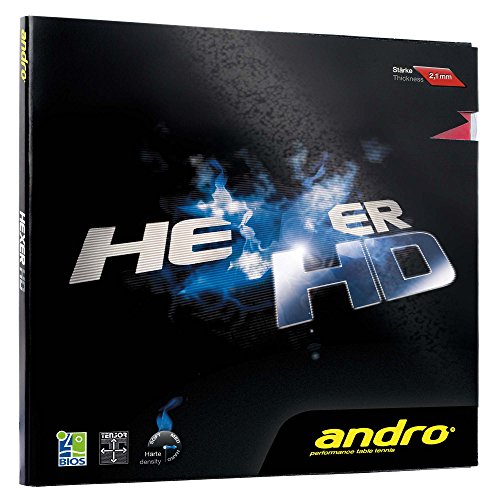 ANDRO Belag Hexer HD, rot, 2,1 mm von ANDRO