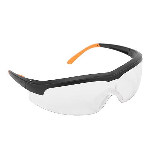 ANGGREK Arbeitsbrille, Stoßfeste Augenschutz-Schutzbrille, Klare PC-Linse Zum Radfahren, Reiten, für Damen und Herren von ANGGREK