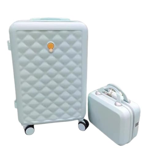 ANIIC Koffer & Trolleys Reisekoffer 2-teiliges Gepäckset, Handgepäck Mit 14-Zoll-Kosmetikkoffern, Hartschalen-Koffersets Handgepäck Koffer (Color : D, Size : 22in) von ANIIC