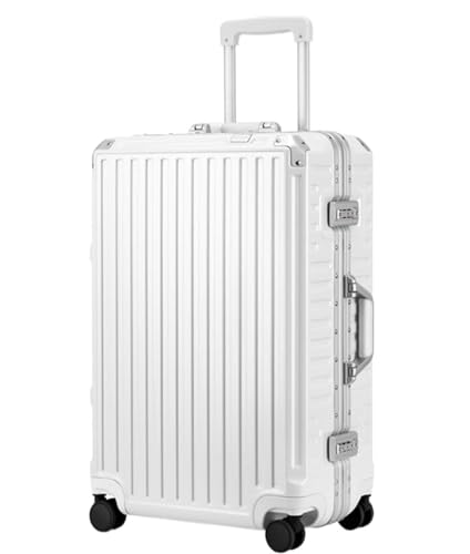 ANIIC Koffer & Trolleys Reisekoffer Koffer Hartschalengepäck Mit Aluminiumrahmen, Koffer Ohne Reißverschluss Mit Spinnerrädern Handgepäck Koffer (Color : B, Size : 24in) von ANIIC