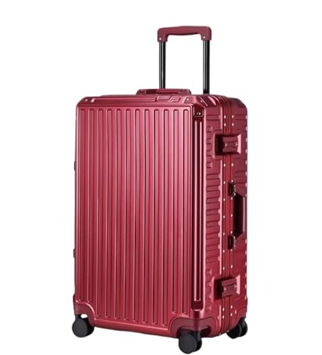 ANIIC Koffer & Trolleys Reisekoffer Koffer Hartschalengepäck Mit Aluminiumrahmen, Koffer Ohne Reißverschluss Mit Spinnerrädern Handgepäck Koffer (Color : D, Size : 28in) von ANIIC