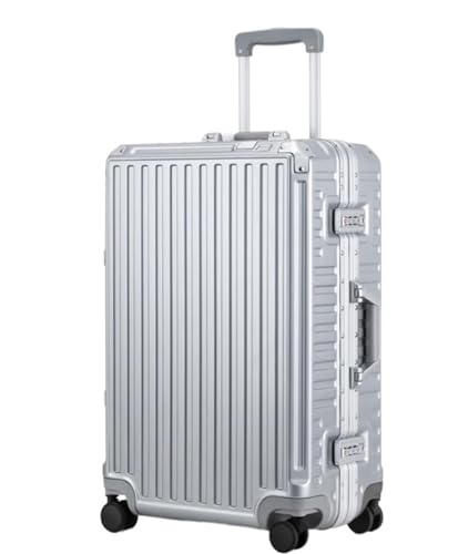 ANIIC Koffer & Trolleys Reisekoffer Koffer Hartschalengepäck Mit Aluminiumrahmen, Koffer Ohne Reißverschluss Mit Spinnerrädern Handgepäck Koffer (Color : F, Size : 28in) von ANIIC