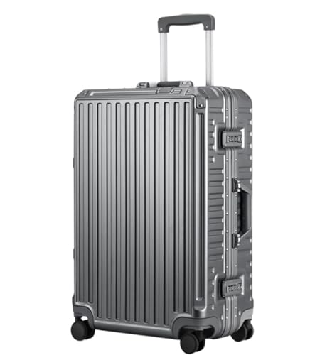 ANIIC Koffer & Trolleys Reisekoffer Koffer Hartschalengepäck Mit Aluminiumrahmen, Koffer Ohne Reißverschluss Mit Spinnerrädern Handgepäck Koffer (Color : G, Size : 20in) von ANIIC