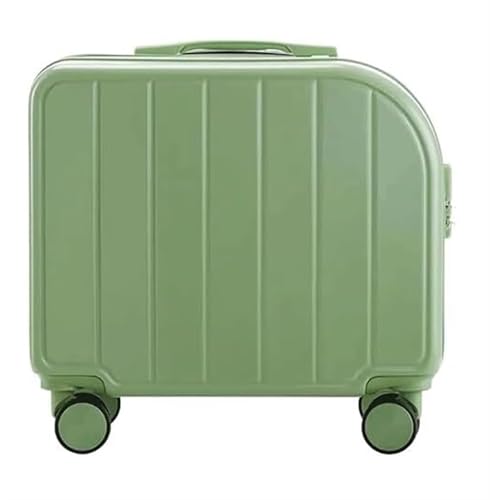 Koffer & Trolleys Reisekoffer 18-Zoll-Koffer Mit 4 Rädern, Strapazierfähige Hartschalen-Gepäcktasche Aus PVC Für Reisekoffer Handgepäck Koffer (Color : D, Size : 18 inch) von ANIIC