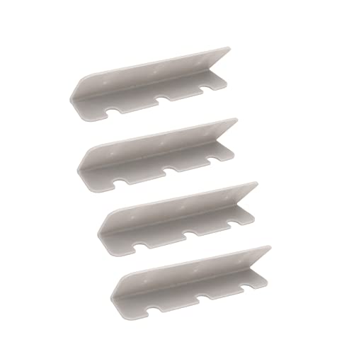 ANKROYU 4 Stück PVC-Haken-Clip-Halterung für aufblasbare Bootssitze, Bootssitz-Haken-Clip-Halterung, Bootszubehör, geeignet für aufblasbare Gummiboote, Flöße, Yachten, Kajaks (Grey) von ANKROYU